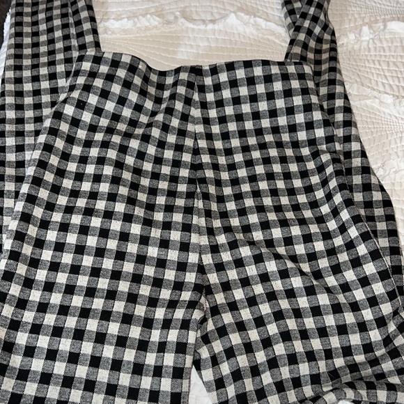 Zara Pants Black White Gingham Plaid Check Pattern High Waist Trouser. EUC. - Picture 13 of 17